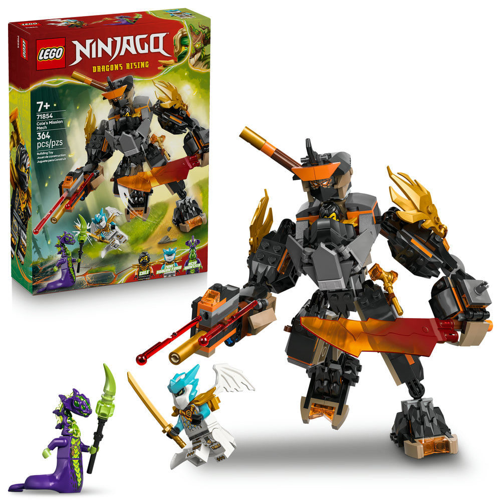 LEGO - Ninjago - Meca de Missão do Cole e Zane Dragão - 71854