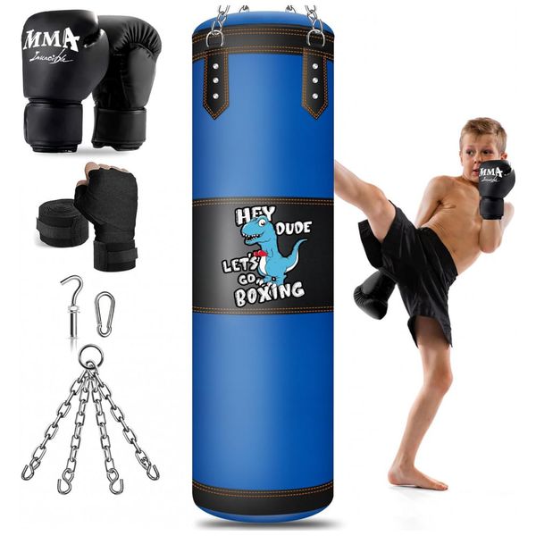 YORWHIN Kit de Boxe Infantil com Saco de Pancadas 82cm, Luvas 170g e Acessórios - Treinamento Boxe, Muay Thai e Artes Marciais