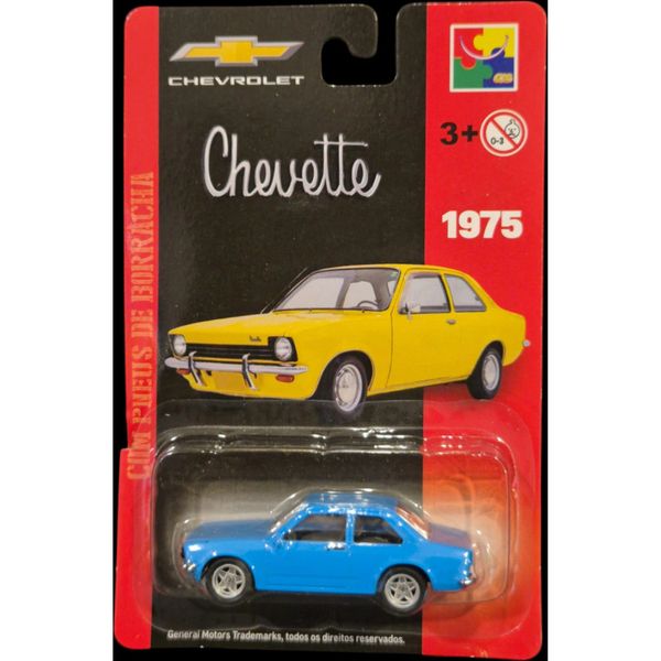 Chevrolet Chevette 1975 - CKS Toys Die Cast - Real Riders (pneus de borracha) - Oficial Licenciado - Original 1magnus Azul