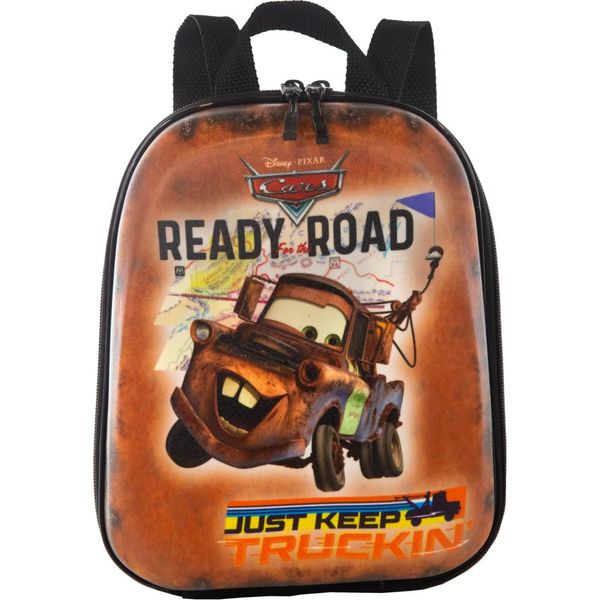 Mochila Pequena Maxtoy Cars Tow Mater Marrom Único