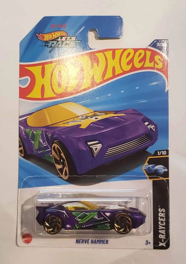 *Embalagem danificada* Hot Wheels X-Raycers - Nerve Hammer