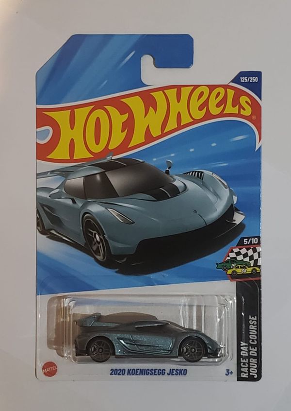 *Embalagem danificada* Hot Wheels Race Day - 2020 Koenigsegg Jesko