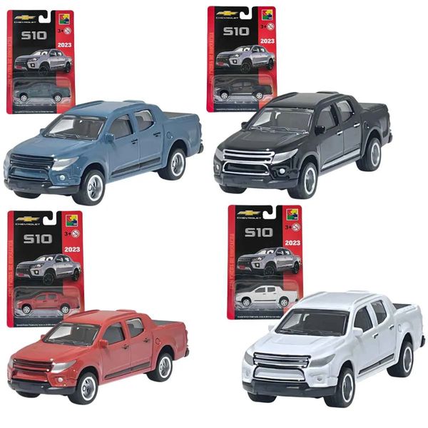 Kit 4 Chevrolet Picape S10 CKS Toys Die Cast - Real Riders (pneus de borracha) Produto Oficial Licenciado GM 1magnus