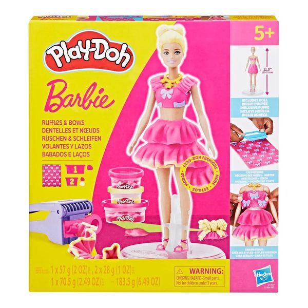 Massinha Play-Doh Barbie Babados E Laços - Hasbro G1361