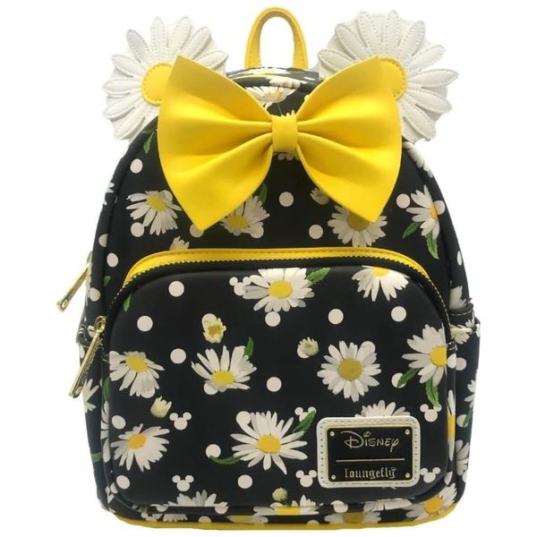 Mochila Escolar Infantil Loungefly Disney Minnei Mouse Florida para Crianças a Partir de 3 Anos, Preta 110v