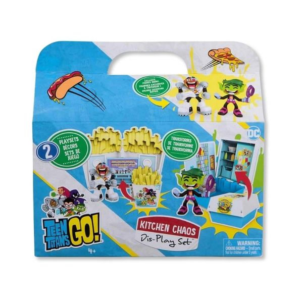 PLAYSET CAOS NA COZINHA C/ 2 BONECOS JOVENS TITAS EM AÇAO - SUNNY