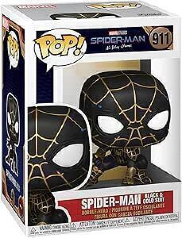 Figura Funko Pop! Marvel Studios - Homem Aranha No Way Home (Spider-Man) #911 - Black And Gold Suit - Novo Original 1mag