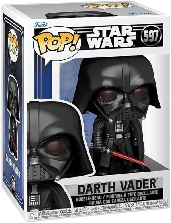 Figura Funko Pop! #597 Figura Darth Vader Star Wars Episódio IV - bobble-head (cabeça Oscilante) - Novo Original - 1magn