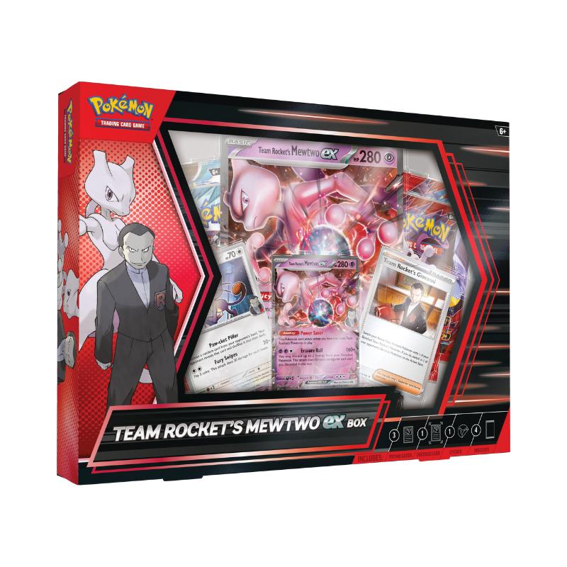 Conjunto De Cartas - Pokémon TCG - Team Rocket's Mewtwo Ex Box - Inglês - Galápagos