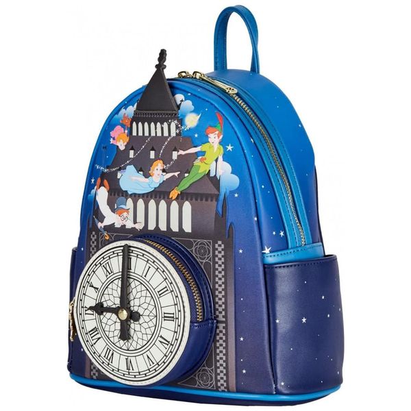 Mochila Escolar Infantil Loungefly Peter Pan para Crianças a Partir de 6 Anos, Azul 110v
