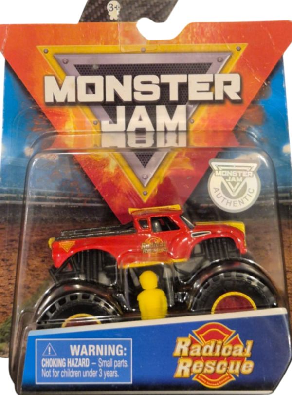 Carrinho Colecionável Monster Jam Oficial Big Foot Truck Realista 1:64 Metal 1magnus Vermelho
