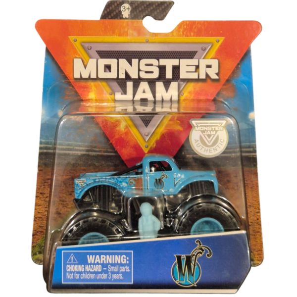 Carrinho Colecionável Monster Jam Oficial Big Foot Truck Realista 1:64 Metal 1magnus Azul