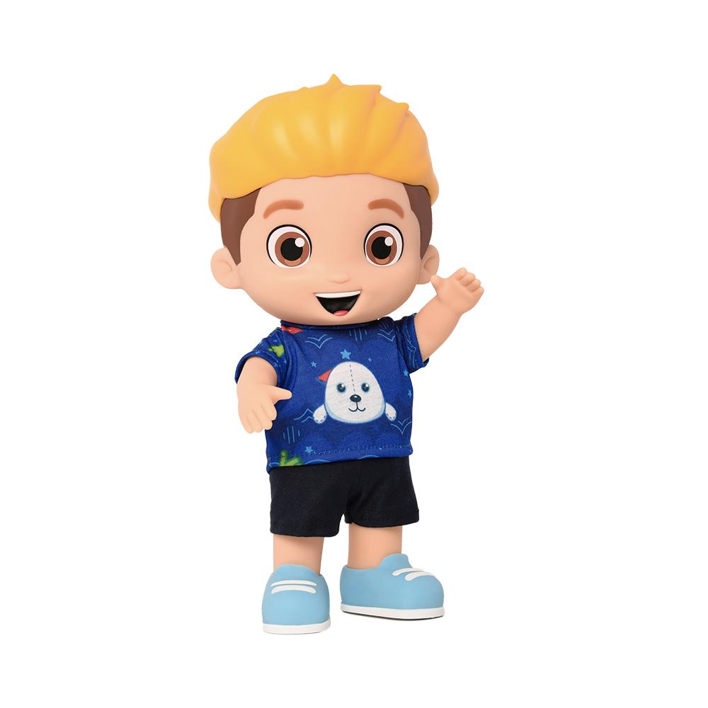 Boneco - Luccas Neto - Novo - Azul - 28Cm - Novabrink