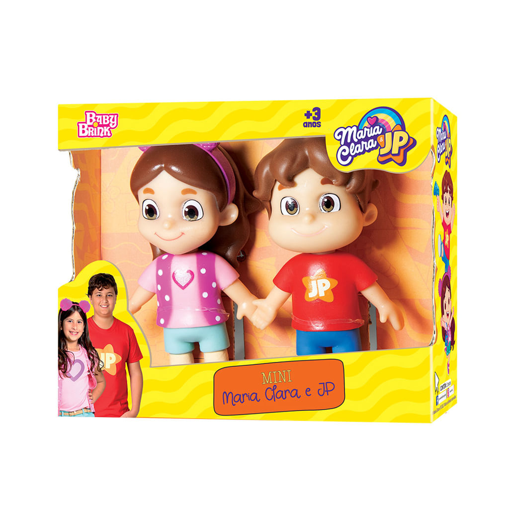 Mini Boneco - Maria Clara e Jp - Novabrink
