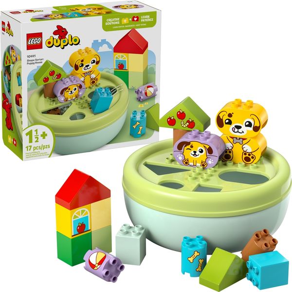 Lego Duplo Organizador de Formas Cães 10441 com 17 Peças