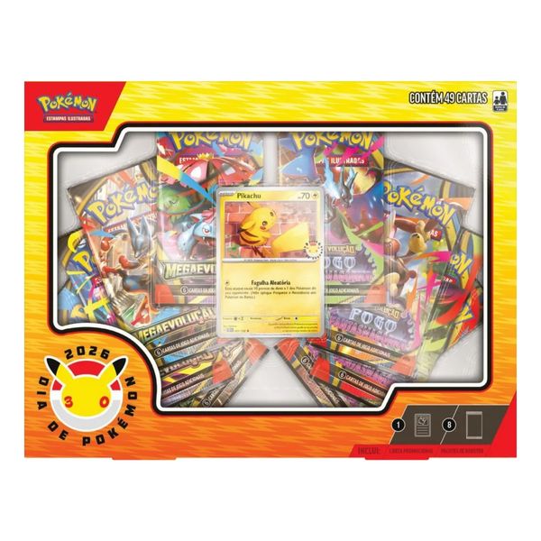 POKÉMON TCG - BOX COLEÇÃO DIA DE POKÉMON 2026 - COPAG