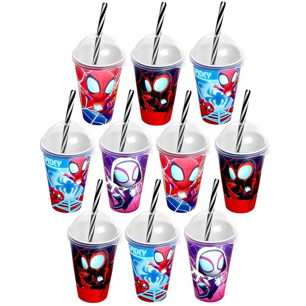15 Copos Homem Aranha Spidey Lembrança p/ Sacolinha Surpresa