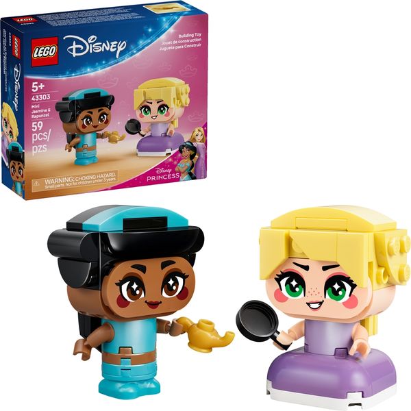 Lego Disney Princess Mini Jasmine e Rapunzel 43303 com 59pcs
