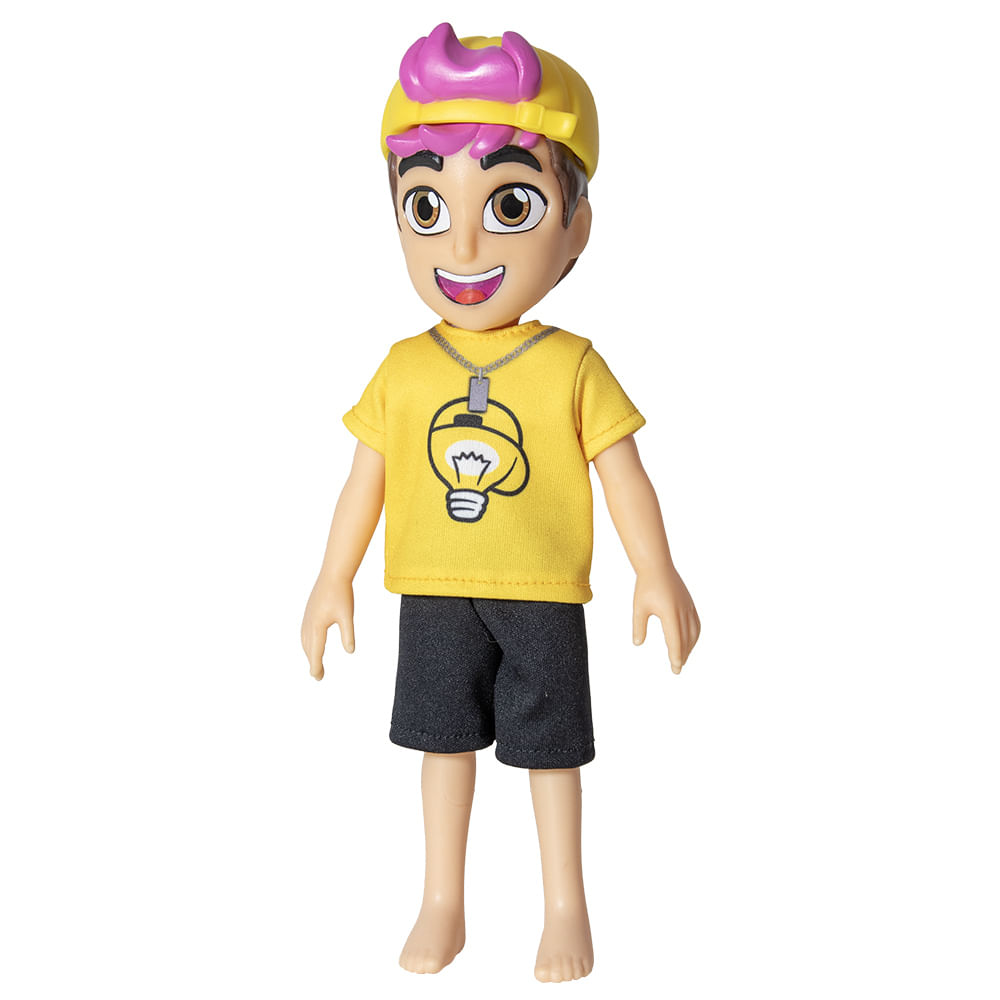 Boneco Articulado - Leozin - Dos Rosa - Novabrink