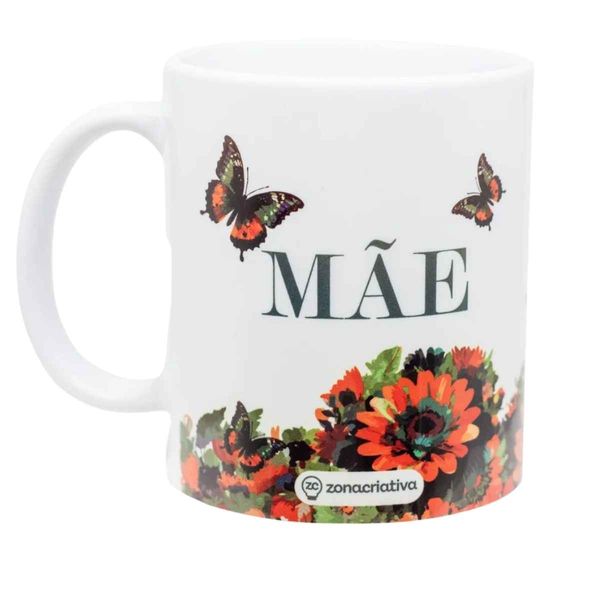 Caneca Pop Mãe 350mL Original, Zona Criativa, Xícara De Café Chá Em Cerâmica