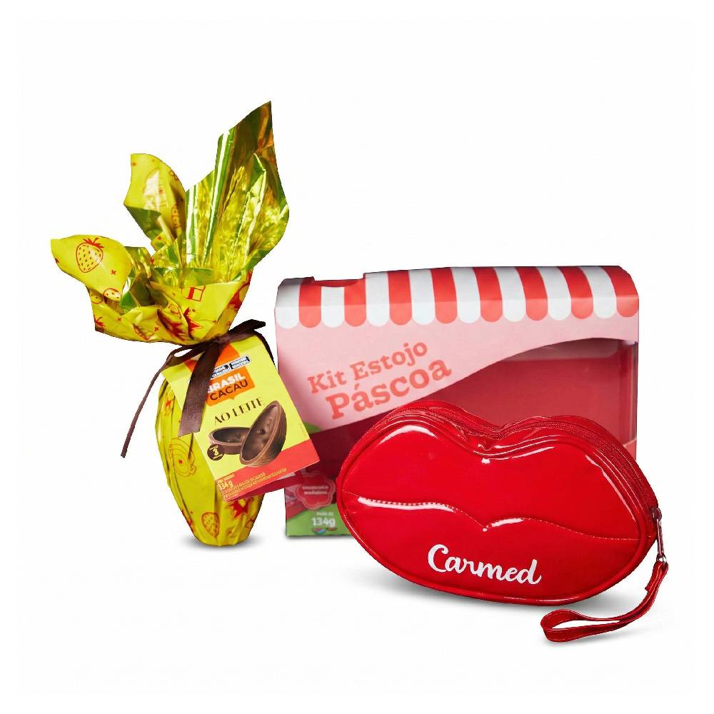 Home 49 kit de pascoa necessarie carmed e ovo ao leite ri happy 134g frente