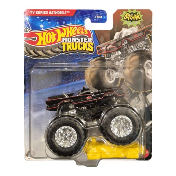 Carrinho Colecionável Hot Wheels Monster Trucks Batmóvel Série Clássica Batman Big Foot 1:64 Metal Novo Original 1magnus Preto