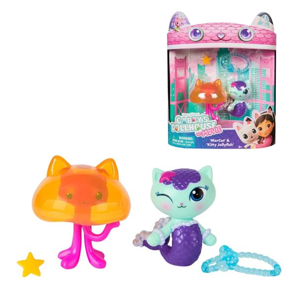 Pack 2 Figuras Gabby Dollhouse Mercat Sereiata e Água Viva Sunny Original