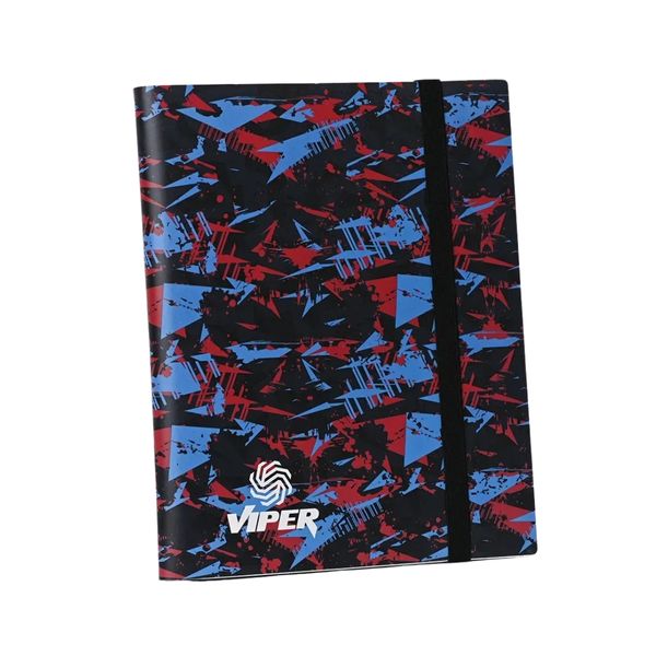 Pasta PP 3x3 Viper Azul e Vermelha com elastico