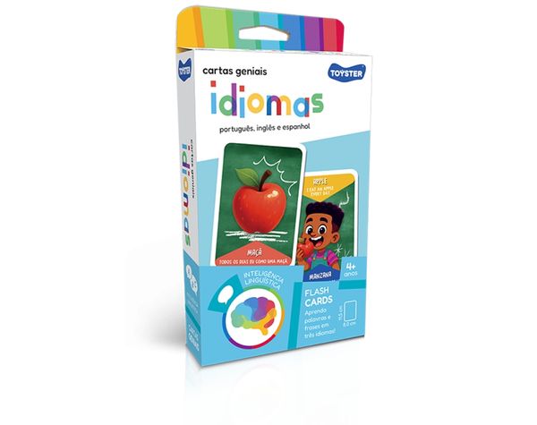 CARTAS GENIAIS JOGO DE CARTAS TEMA IDIOMAS 6+