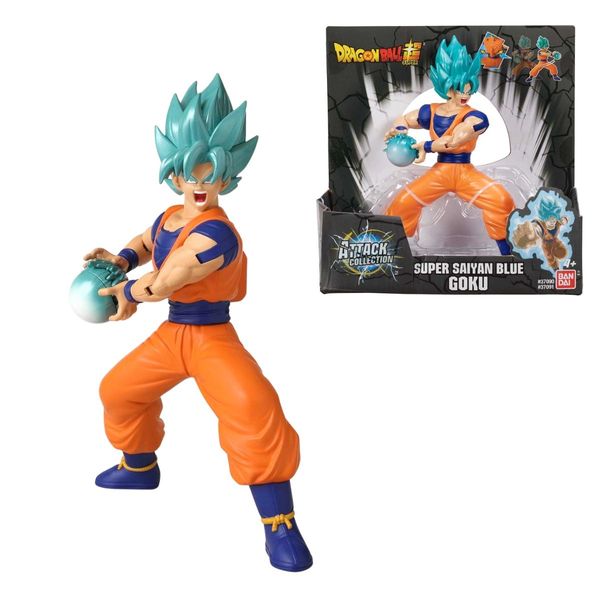 Boneco Dragon Ball Super Goku Super Sayajin Blue Ataque Kamehameha Sunny