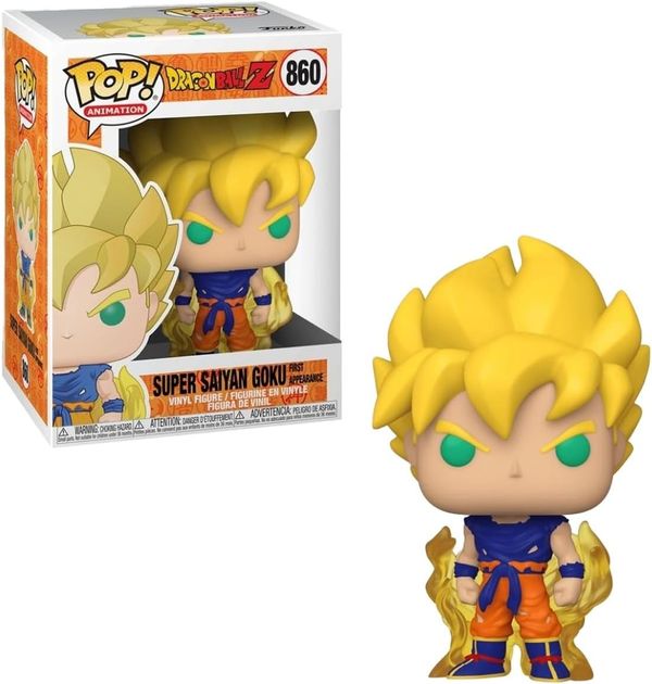 Funko Pop Anime Super Saiyan Goku 860 Primeira Aparição