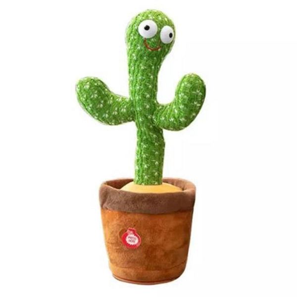 Cactos Pelúcia Dançante E Falante Toca Música Repete Fala.
