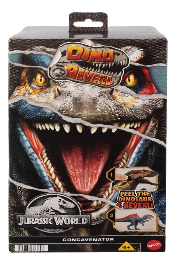Jurassic World Dino Reveal - Dinossauro Concavenator 28 Cm - Descole E Revele -  Mattel