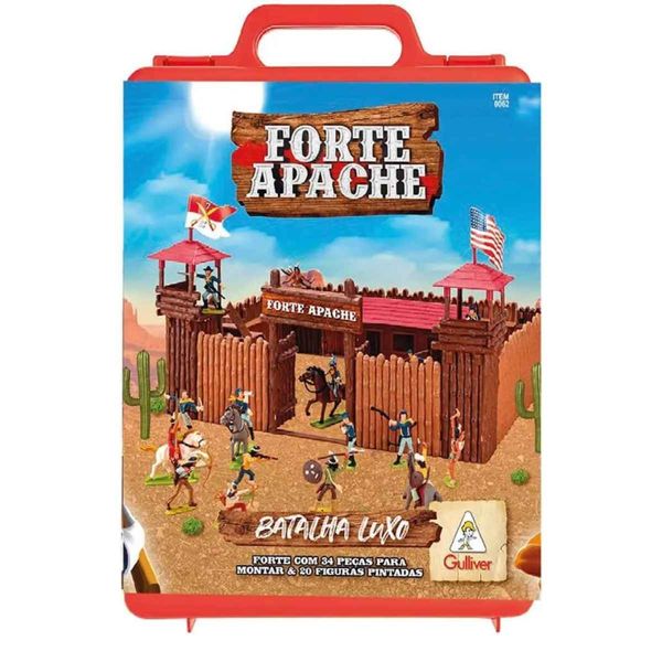 Forte Apache Super Batalha Gulliver Original Na Maleta, Edição Especial Figuras Pintadas À Mão