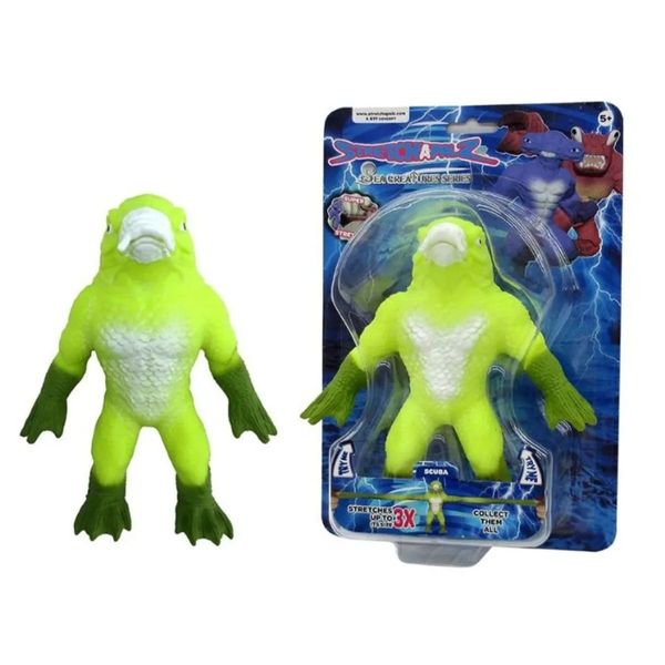 Boneco Stretchapalz Bagre Scuba Sea Creatures Estica Até 3x Sunny
