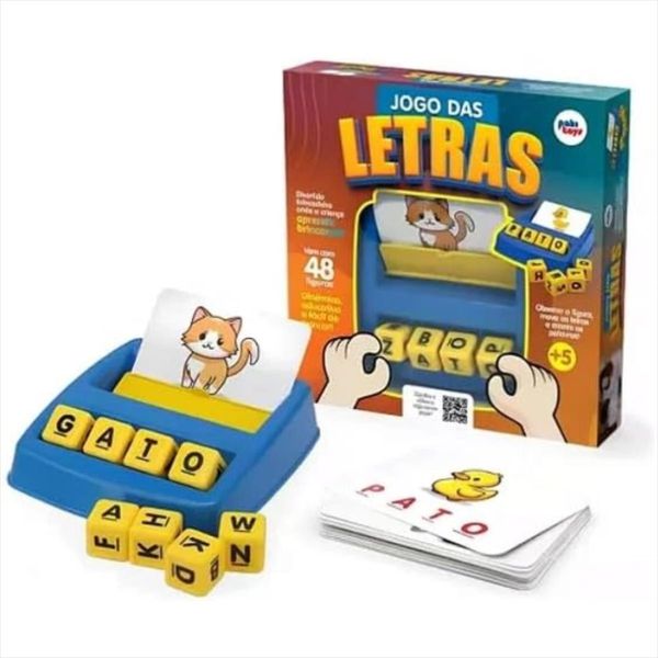 Jogo das Letras Paki Toys ? Brinquedo Educativo de Alfabetização para Crianças