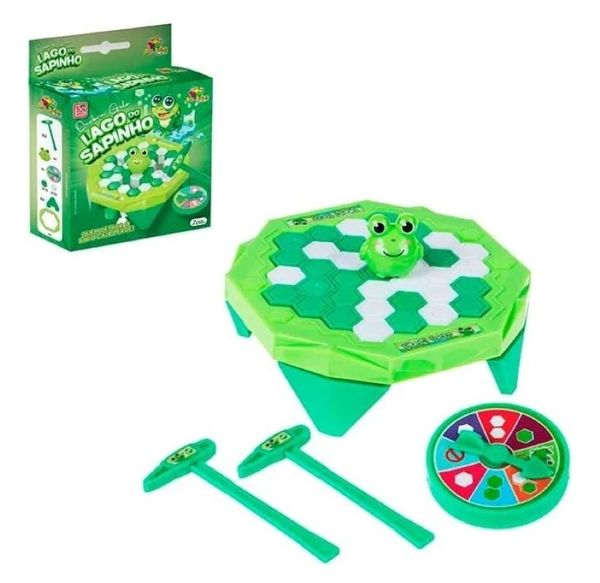Jogo Quebra Gelo Mini Lago dos Sapinhos Verde