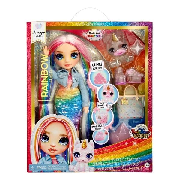 Boneca Amaya Raine Rainbow High Com Acessórios - MGA