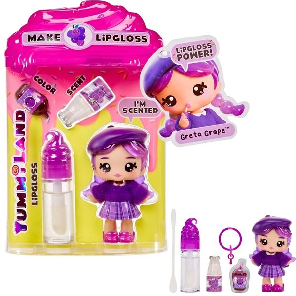 Boneca Yummiland Lipgloss Doll- Greta Grape