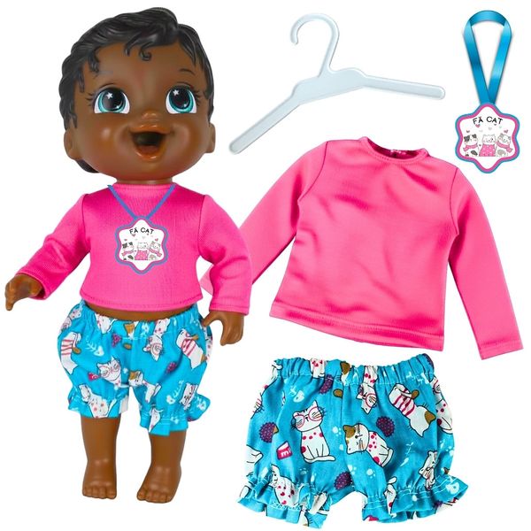 KIT ROUPA BONECA PARA BABY ALIVE - FÃ CATS - 4 PÇS