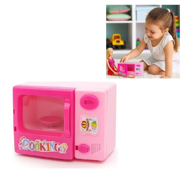 MINI MICROONDAS BRINQUEDO FORNO DIDATICO INFANTIL COZINHA CRIANCA BONECA
