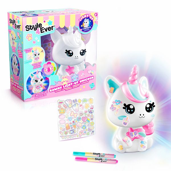 Decore Sua Luminária - Style 4 Ever - Unicórnio Kawaii - Fun