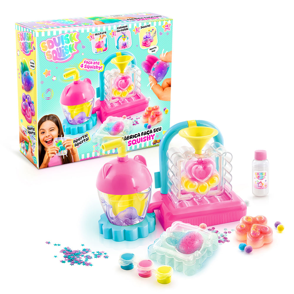 Conjunto De Acessórios - Fábrica Faça Seu Squishy - Fun