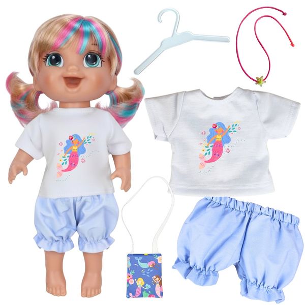 KIT ROUPA BONECA PARA BABY ALIVE - SEREIA ENCANTADA - 5 PÇS