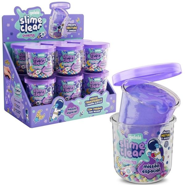 SLIME CLEAR CHARMS 122G  MISSAO ESPACIAL - UNITÁRIO - CDB