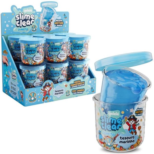 SLIME CLEAR CHARMS 122G TESOURO MARINHO - UNITÁRIO - CDB