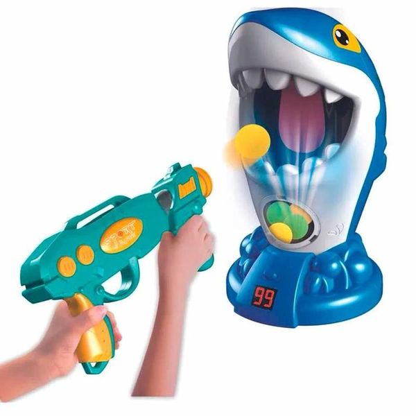 Jogo Mira Certa Super Desafio Tubarão com Lançador Zoop Toys ZP01159