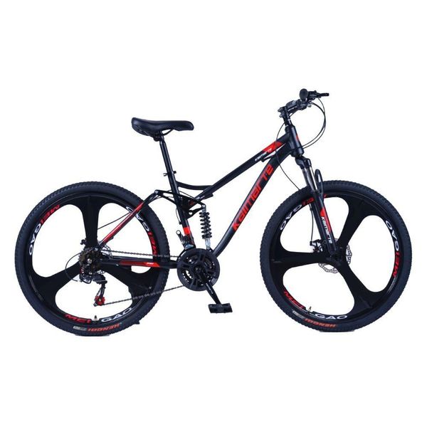 Bicicleta Aro 26 Bike Roda Magnésio Wct Fitness 21 Marchas Aço Carbono Preta Vermelha