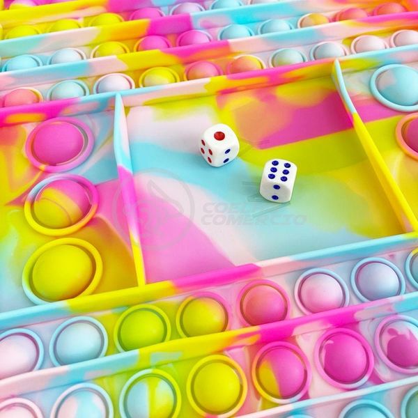 Tabuleiro Big Pop It Challenge Jogo Anti Tie Dye