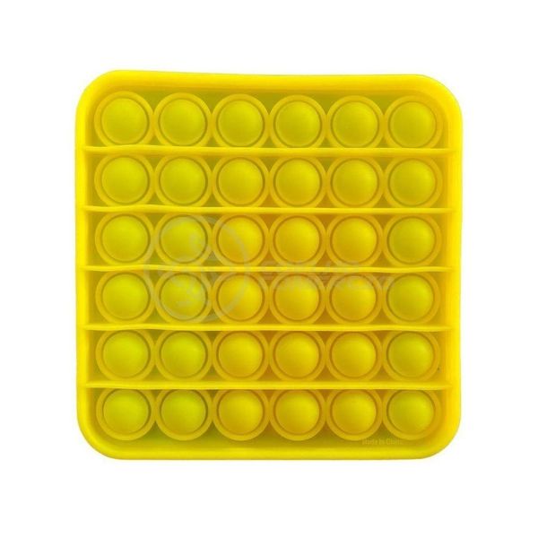 Pop It Silicone Anti Ansiedade Bolha Amarelo
